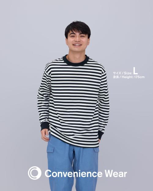 コンビニエンスウェアの長袖アウターTシャツ