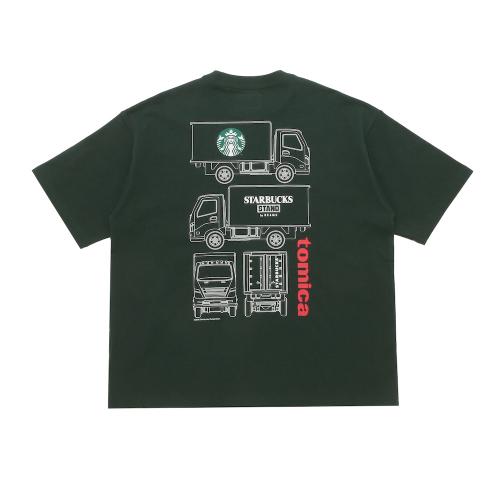 STARBUCKS STAND by BEAMS×トミカのTシャツ