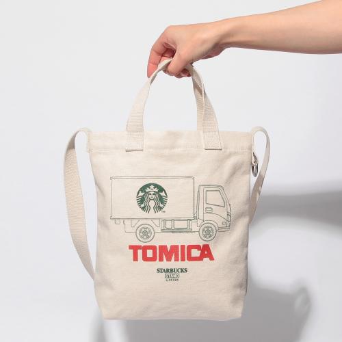 STARBUCKS STAND by BEAMS×トミカのトートバッグ