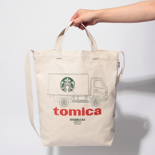 STARBUCKS STAND by BEAMS×トミカのトートバッグ