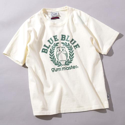 gym master × BLUE BLUE ピグメントカレッジTシャツ