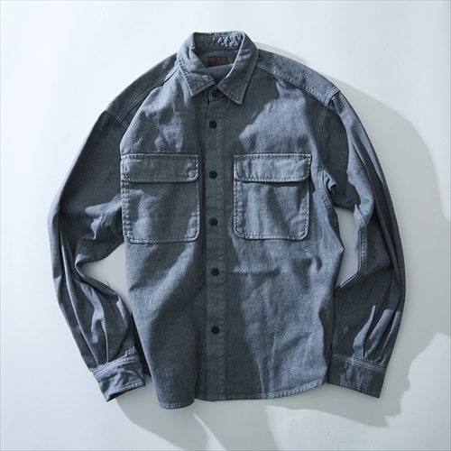 ROKX INDIGO HEMP SHIRT L/S