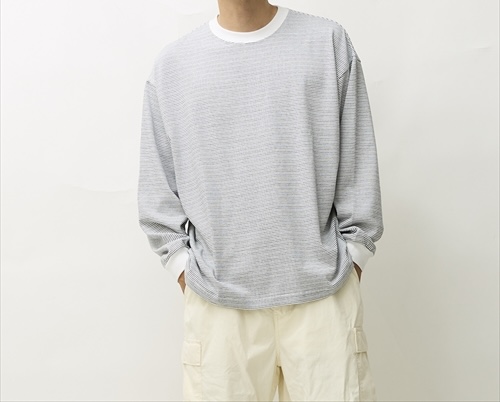 EVCON fridge 10周年記念 evcon × fridge BORDER WIDE L/S T-SHIRT