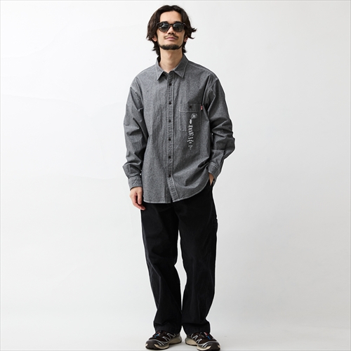 守矢努 Chambray L/S Shirt