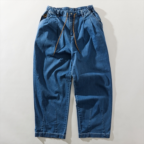 gym master 10ozストレッチデニム ツータックパンツ