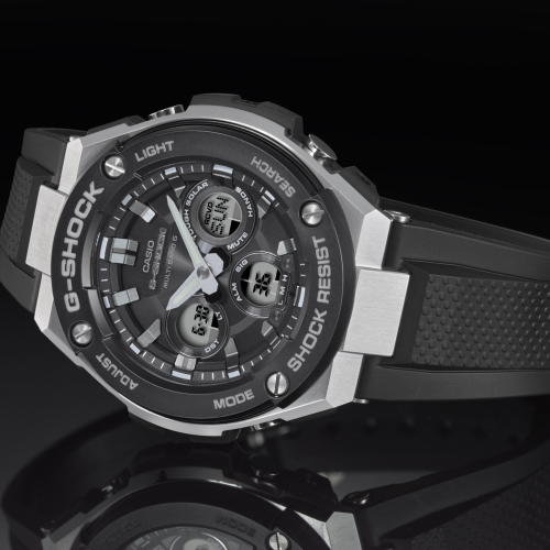 G-SHOCK／腕時計 ジーショック G-STEEL 電波ソーラー GST-W300-1AJF メンズ ブラック