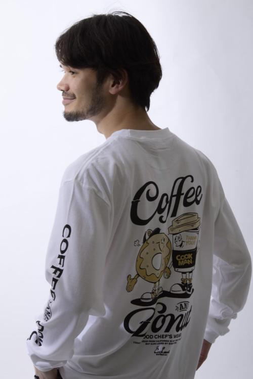 Cookman ロングスリーブ Tシャツ Coffee &Donut