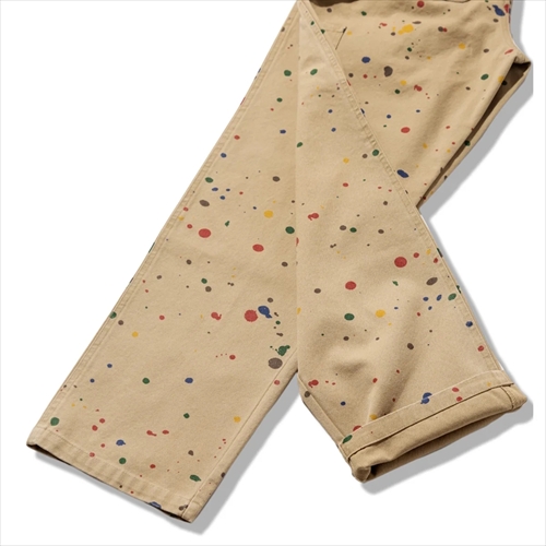 Cookman Carpenter's Pants Washed Duck Canvas Sauce Splash Beige