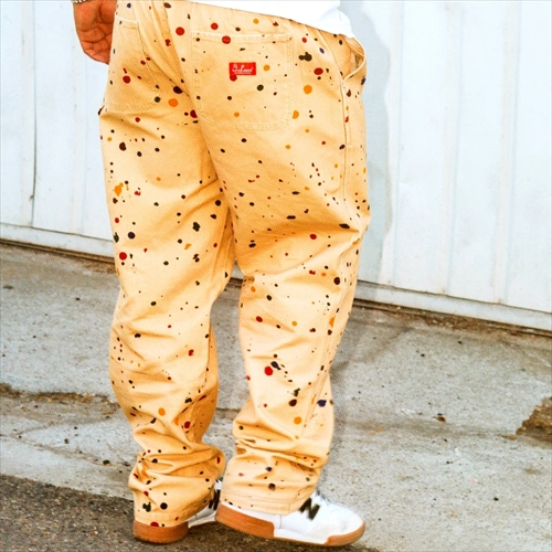 Cookman Carpenter's Pants Washed Duck Canvas Sauce Splash Beige
