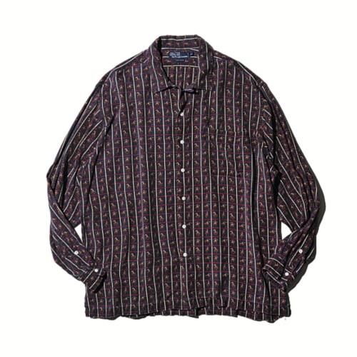 POLO RALPH LAUREN rayon open collar shirt