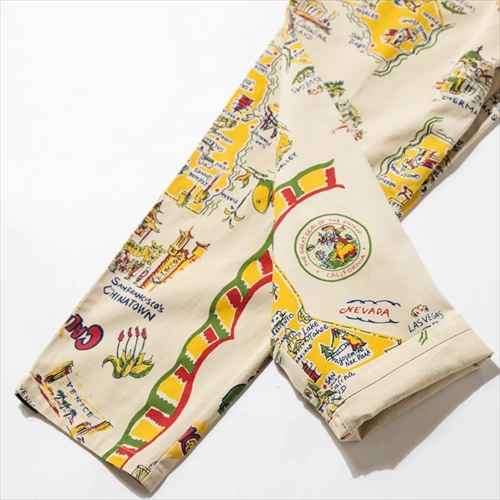 Chef Pants Souvenir Map California