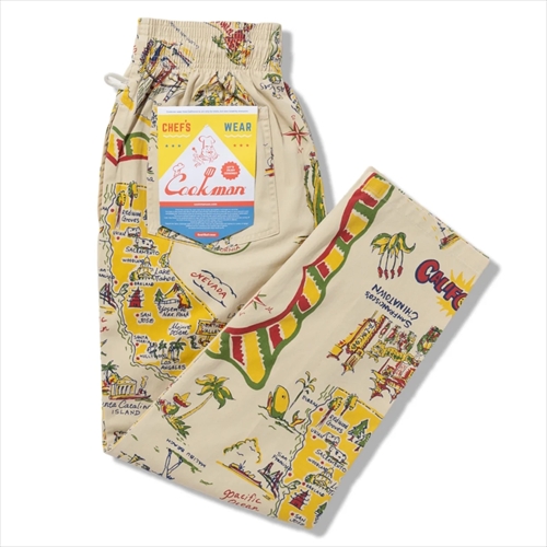 Chef Pants Souvenir Map California