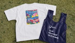 ハンディキャップアートを落とし込んだ、鎌倉天幕×NANGAのコラボ第2弾はTシャツ&エコバッグを展開。