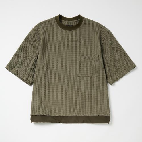 meanswhileのSOLOTEX Waffle S/S Tee