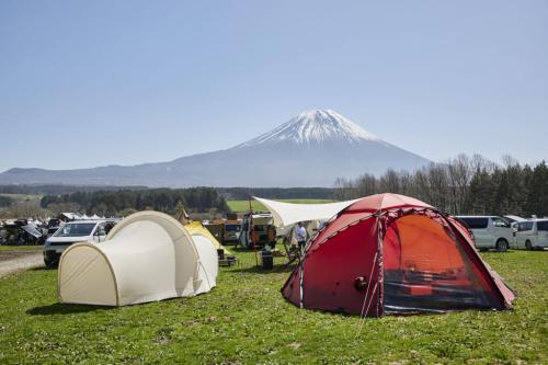 富士山とテントサイト