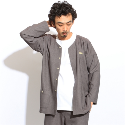 Fake Denim Japanese Work Shirt