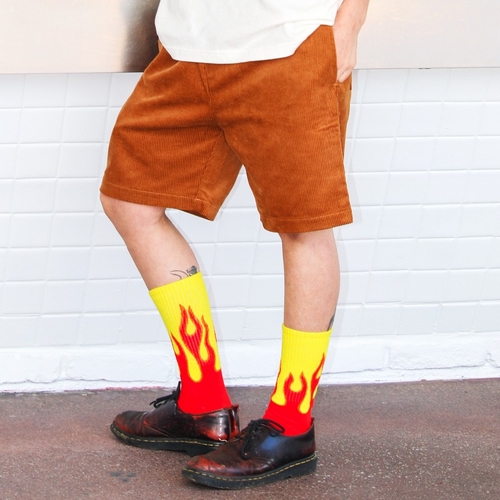 Rib Crew Socks Wienerschnitzel Flame