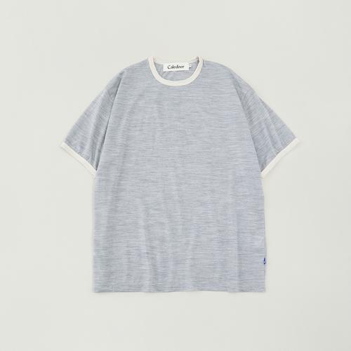 Caledoor×LOFTMAN 1981のLight Merino Wool Ringer T-shirt