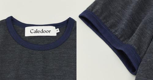 Caledoor×LOFTMAN 1981のLight Merino Wool Ringer T-shirt