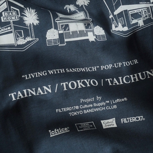FILTER017® Culture Supply™TOKYO SANDWICH CLUB | B.D.O. シリーズ シティツアーTシャツ