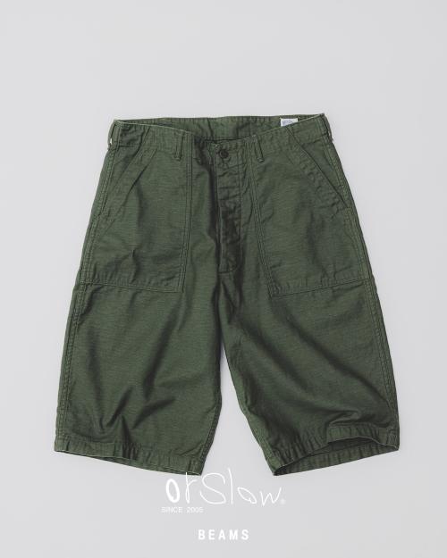orSlow×BEAMSのU.S. ARMY FATIGUE SHORTS