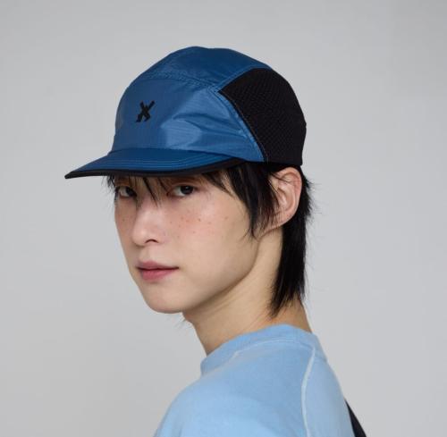 running mesh camp cap着用画像