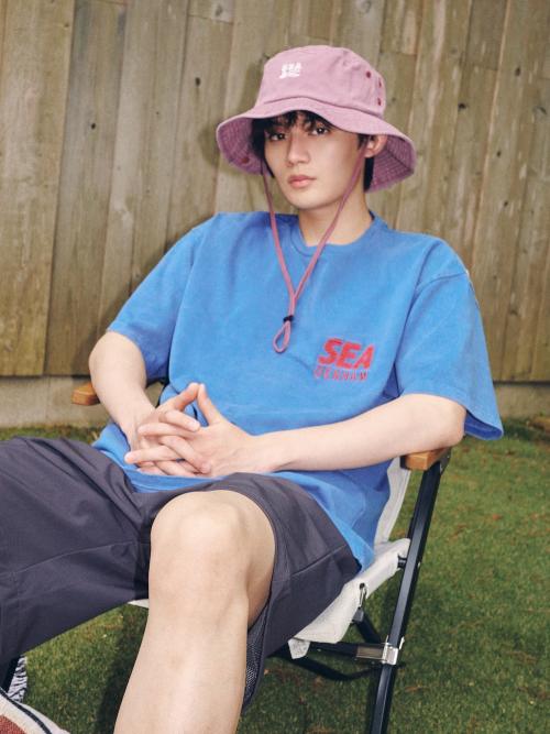 DENHAM × WDS LINE HALFTONE TEE、DENHAM x WDS PIGMENT HAT