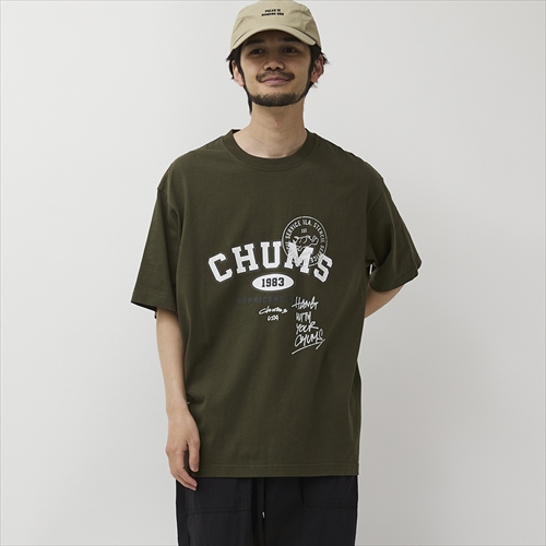 守矢努 CHUMS College T-Shirt