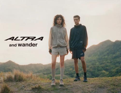 and wander × ALTRAコラボTOP画像