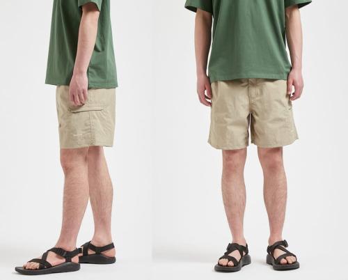 TRANSPORT NYLON SHORTS着用画像