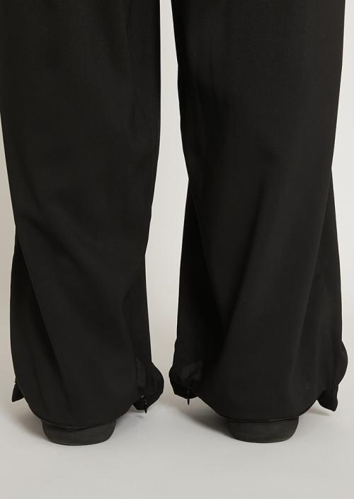 KREVA×ALMOSTBLACKのWOVEN TWO TUCK NINJA WIDE PANTS