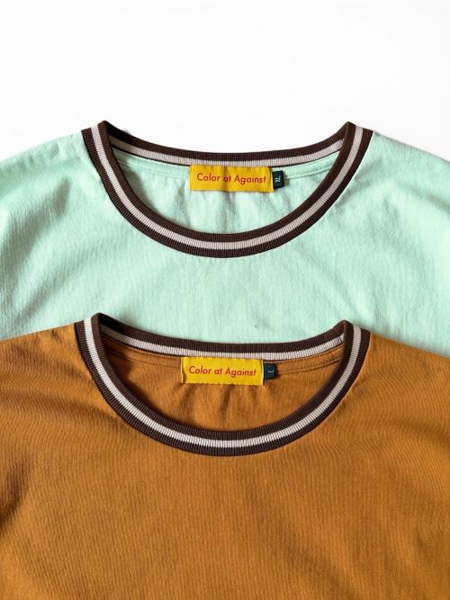Color at Against Border Cotton Rib Tee