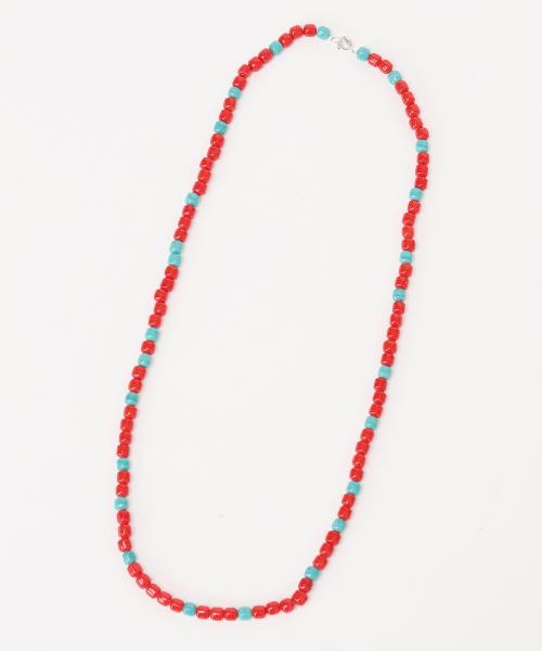 JS レリューム×bunai RED BEADS NECKLACE