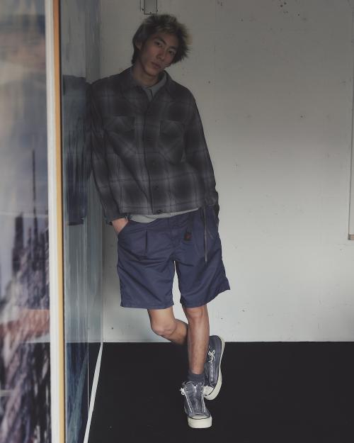 Gramicci &nonnative<br /> WALKER EASY SHORTS<br /> C/N GABARDINE PIGMENT DYE