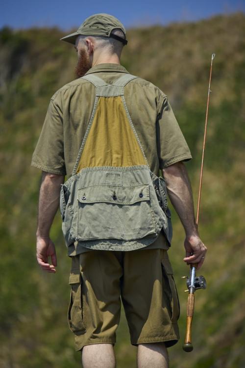 Nigel Cabourn_FISHING VEST - PIGMENT DYE