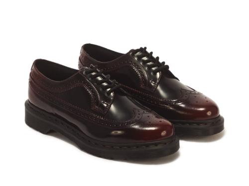 DR. MARTENS 3989 BROGUE SHOE CHERRY RED ARCADIA