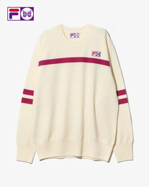 NEEDLES×FILA Heritage Sweater