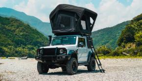 超軽量なエアフレーム構造のルーフテント「peakpod」に、快適性を増したアップデート版が登場。
