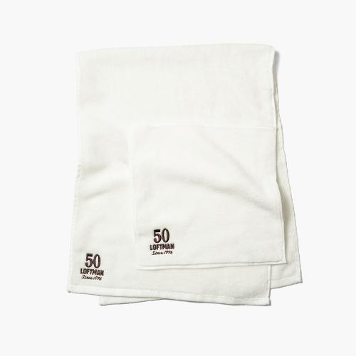 LOFTMAN×THING FABRICS 50TH TIP TOP 365 FACE TOWEL ¥2750、50TH TIP TOP 365 HAND TOWEL