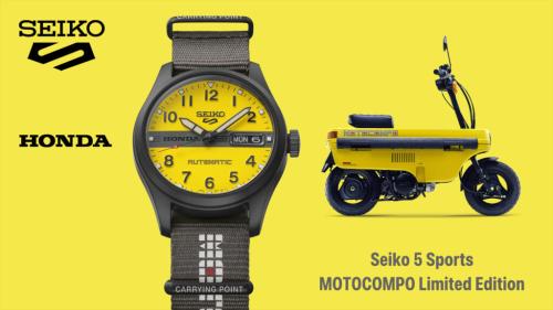 ＜セイコー 5スポーツ＞MOTOCOMPO コラボレーション限定モデルポップ
