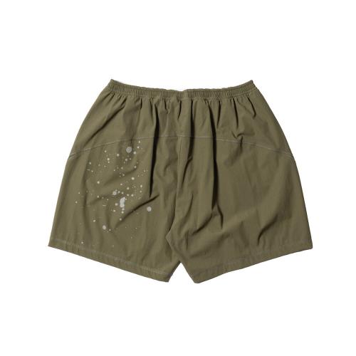 TRAINING SHORTS "SPLATTER REFLECTION"オリーブ