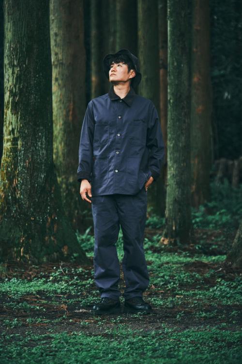 UNIVERSAL OVERALL × HILLS FIELD セットアップ ネイビー
