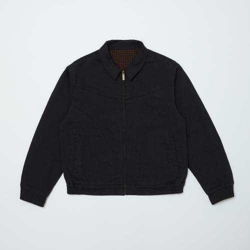 bal CORDUROY &CHECKED REVERSIBLE BLOUSON