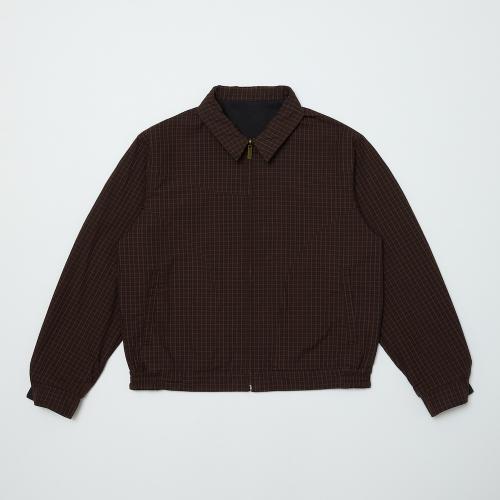 bal CORDUROY &CHECKED REVERSIBLE BLOUSON