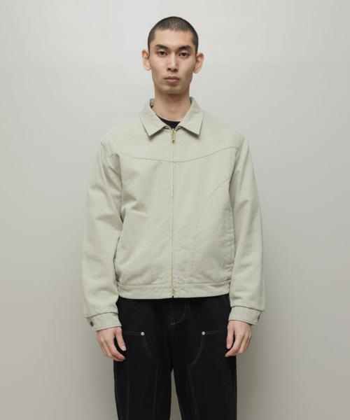 bal CORDUROY &CHECKED REVERSIBLE BLOUSON