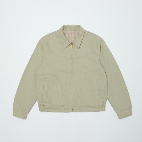 bal CORDUROY &CHECKED REVERSIBLE BLOUSON