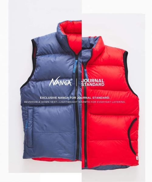 NANGA×JOURNAL STANDARD リバーシブルダウンベスト