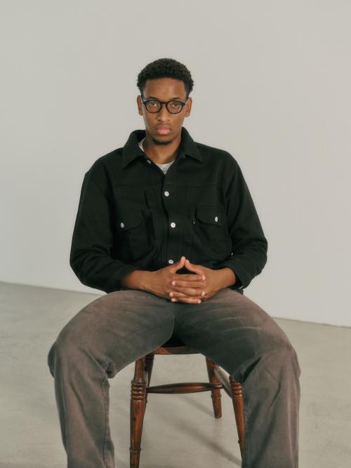 RUSSELL × BerBerJin Pro Cotton Loopback Terry Sweat Trucker Jacket