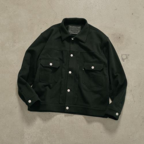RUSSELL × BerBerJin Pro Cotton Loopback Terry Sweat Trucker Jacket