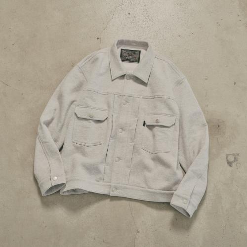RUSSELL × BerBerJin Pro Cotton Loopback Terry Sweat Trucker Jacket